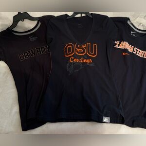 Women’s Nike Oklahoma State University Black T-Shirt Set of Three